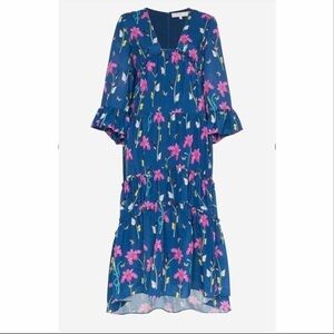 Borgo de Nor Iris floral print midi dress